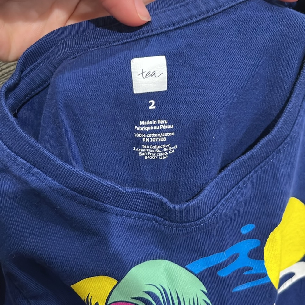 Tea Collection Wave Rider Graphic Tee- Size 2T - Picture 4 of 4